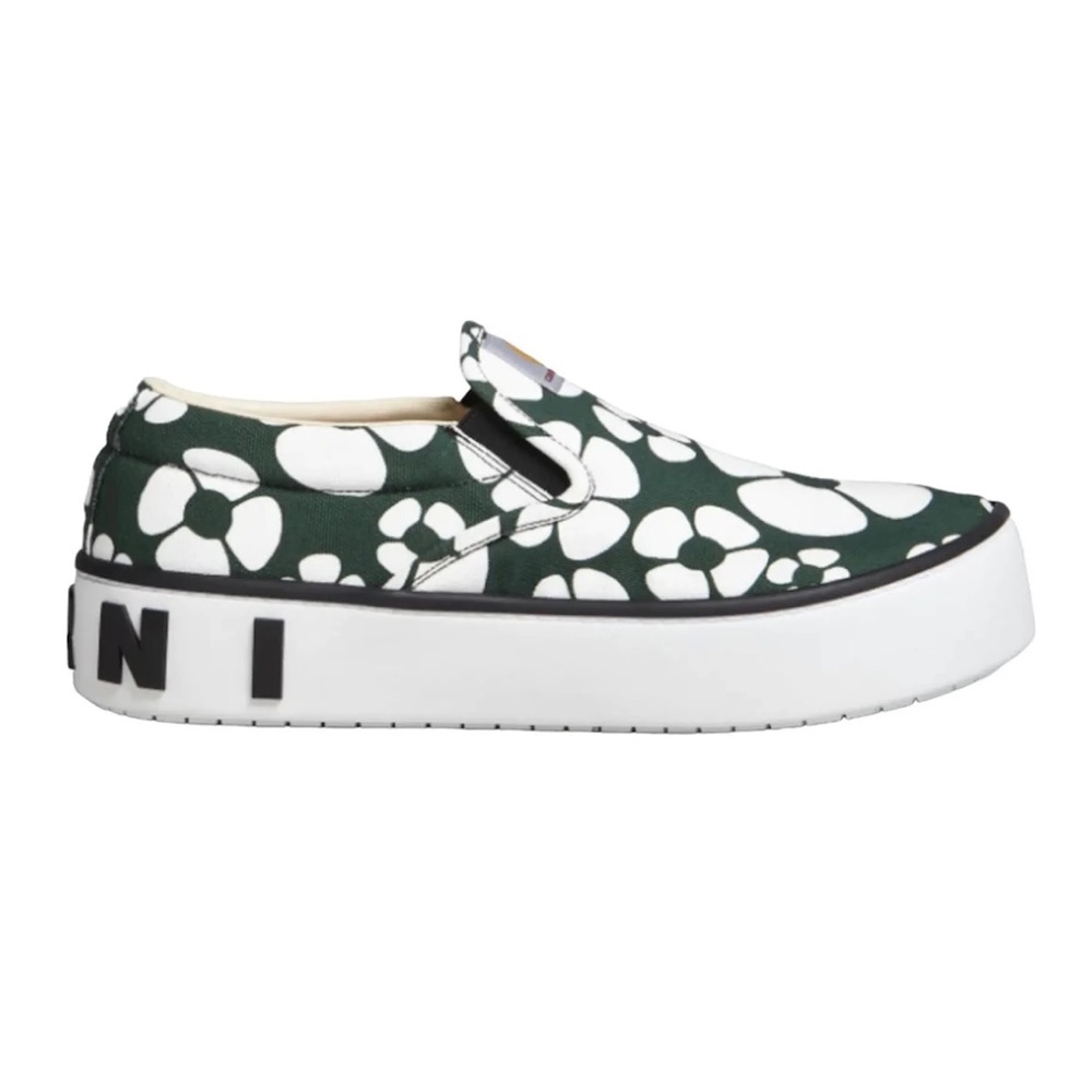 Carhartt x Marni WIP Sunflower Slip-On Low-Top Sneakers Green White EU 41/US 8